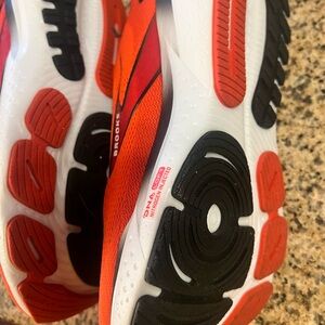 Brooks Red and Black Athletic Running Shoes